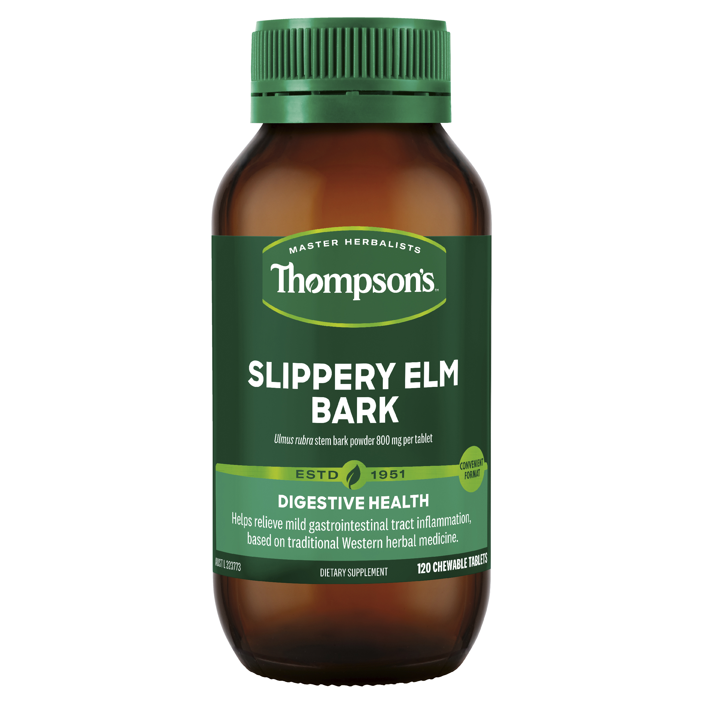 Thompsons Slippery Elm 60 Chewable Tablets